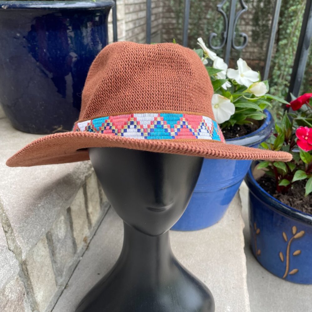prAna CYBIL KNIT FEDORA Women's Sun Hat Indie Boho Casual Organic New